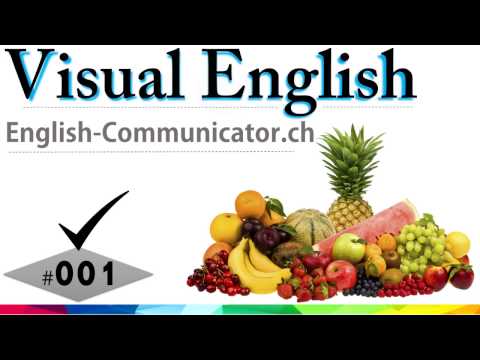 #001 Visual English Language Learning Practical Vocabulary Training  Fruits Names